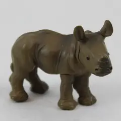 PAPO 2005 Baby Rhinoceros Wildlife Animal Hand Painted Figure - #1002