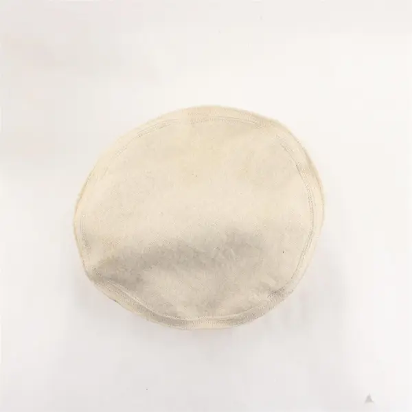 Vtg Unbranded Women's One Size Ivory Wool Knit Tiered Crown Cloche Style Hat