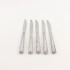 Lot Of 5 Oneida Cherie (Stainless) Pattern Flatware Dinner Knives 9.25" Long