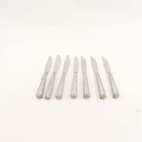 Lot Of 7 Oneida Cherie (Stainless) Pattern Flatware Dinner Knives 9.25" Long