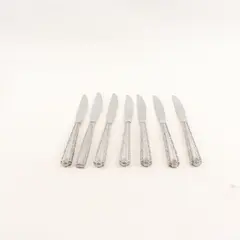 Lot Of 7 Oneida Cherie (Stainless) Pattern Flatware Dinner Knives 9.25" Long