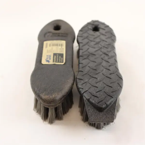 Lot of 2 Black Scrub Brushes Blue Hawk Quickie 0020044-1 + Unbranded