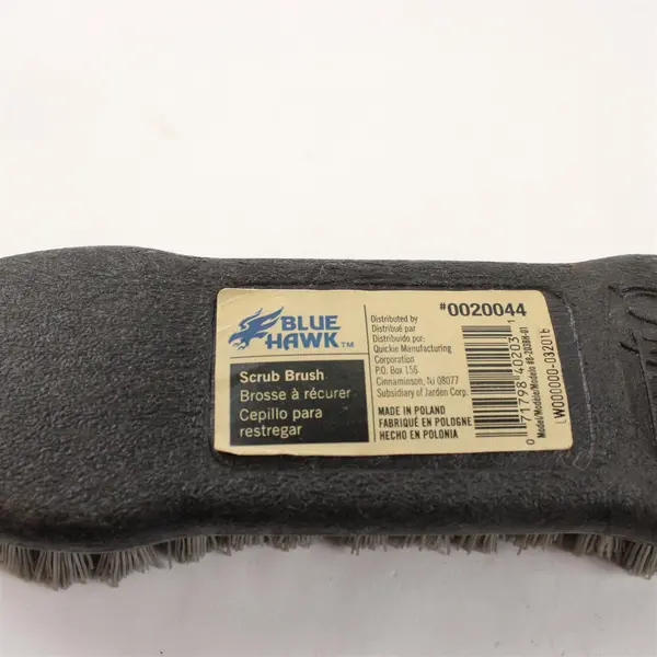 Lot of 2 Black Scrub Brushes Blue Hawk Quickie 0020044-1 + Unbranded
