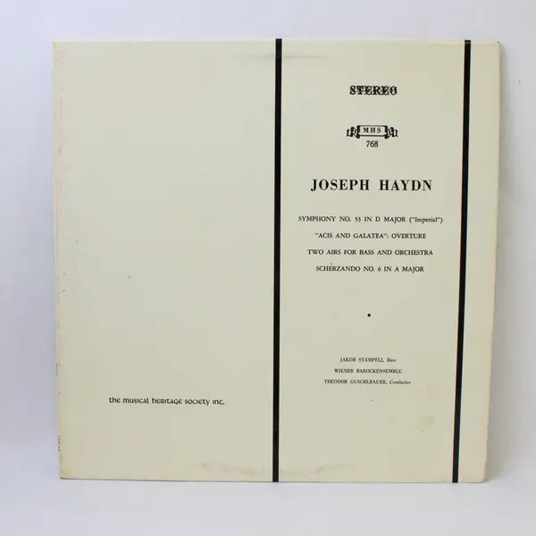 Joseph Haydn Symphony No. 53 in D Major 12" Vinyl Record