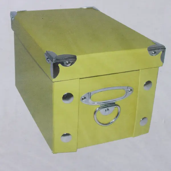 Jo-Ann Yellow Smart Space Small Paper Storage Box-Accacia 9" x 6.25"x 5.625"