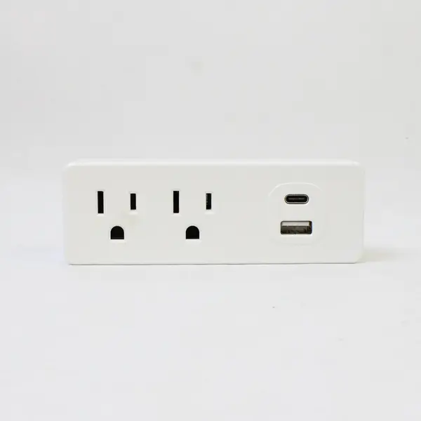 Prime 2-Outlet Wall Tap with USB-A and USB-C Chargers