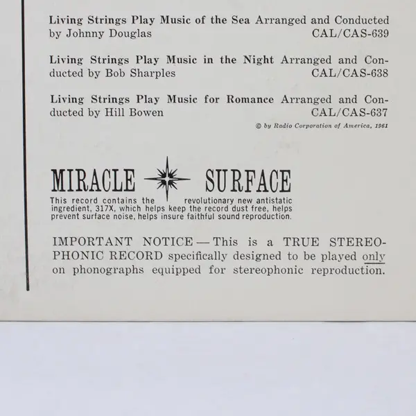 Living Strings Play Music of Hawaii 12" Vinyl Record