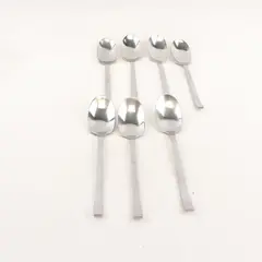 Lot Of 7 IKEA Lard (Stainless) Pattern Flatware Soup Spoons 8" Long