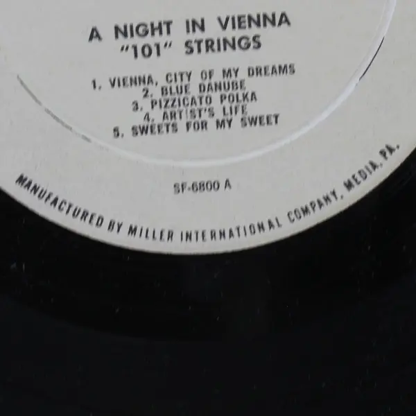 A Night In Vienna 101 Strings 12" Vinyl Record  