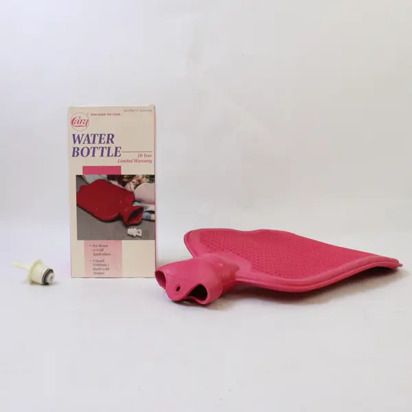 CARA Hot Water Bottle w/Stopper 2 Quart Warm or Cold Model #1 Economy in Box