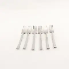 Lot Of 6 IKEA Lard (Stainless) Pattern Flatware Dinner Forks 7.75" Long