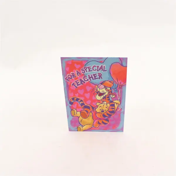 Vintage Hallmark Disney Winnie The Pooh Valentines Day Card for Teacher UNUSED