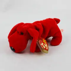 TY Beanie Babies Rover 1996 Red Dog Retired  With Tag Protector Plush Toy