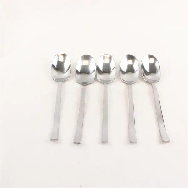 Lot Of 5 IKEA Lard (Stainless) Pattern Flatware Soup Spoons 8" Long