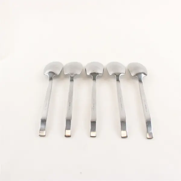 Lot Of 5 IKEA Lard (Stainless) Pattern Flatware Soup Spoons 8" Long