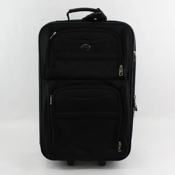 American Tourister 25"  Suitcase Black Canvas Soft Side Expandable