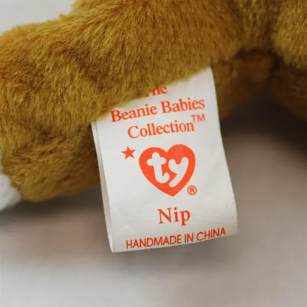 Ty Beanie Baby Nip Gold Cat 1994 Retired w/ Tag Protector