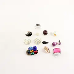 Lot of 12 Mixed Jewelry Pieces No Matches Repair Parts Craft Preowned