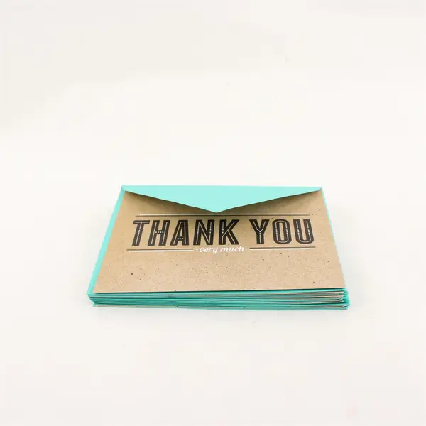 Set of 10 Carlton Cards Thank You Blank Notecards with Envelopes UNUSED