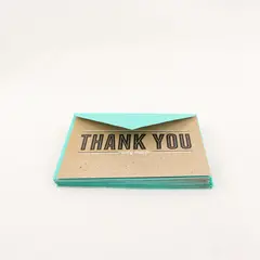 Set of 10 Carlton Cards Thank You Blank Notecards with Envelopes UNUSED