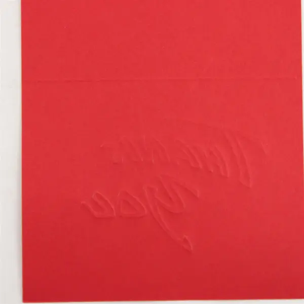 Set of 40 Gold Foil Embossed Red Thank You Cards NO ENVELOPES UNUSED