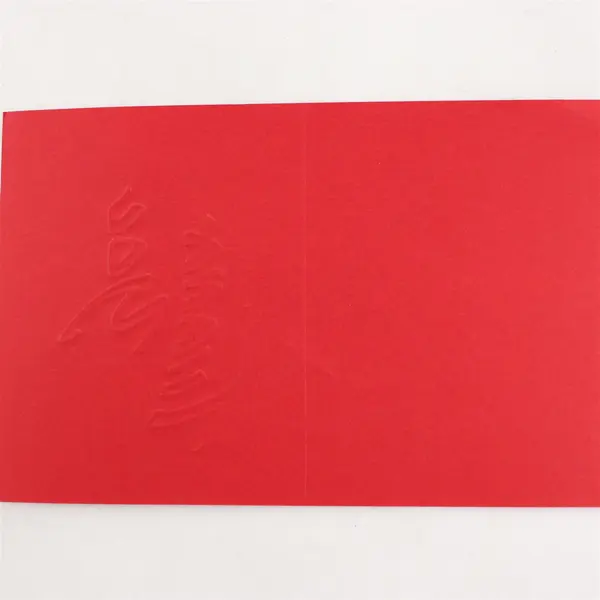 Set of 40 Gold Foil Embossed Red Thank You Cards NO ENVELOPES UNUSED