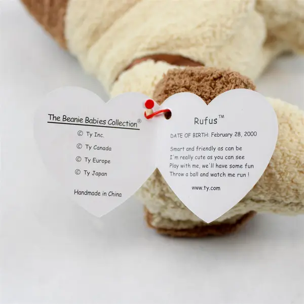 Vintage 2000 Ty Beanie Baby Rufus Retired w/ Swing Tag