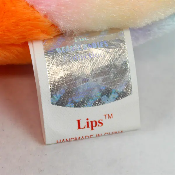 RARE 1999 TY Beanie Baby LIPS Fish PE Pellets Retired w/ Tag Protector
