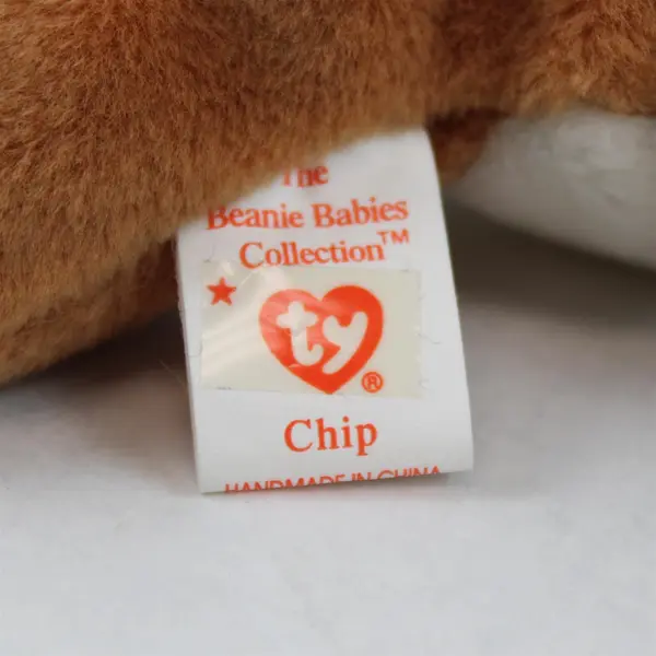 Ty Beanie Baby Chip the Cat Retired RARE 1996 Tag Protector Tag Style 4121
