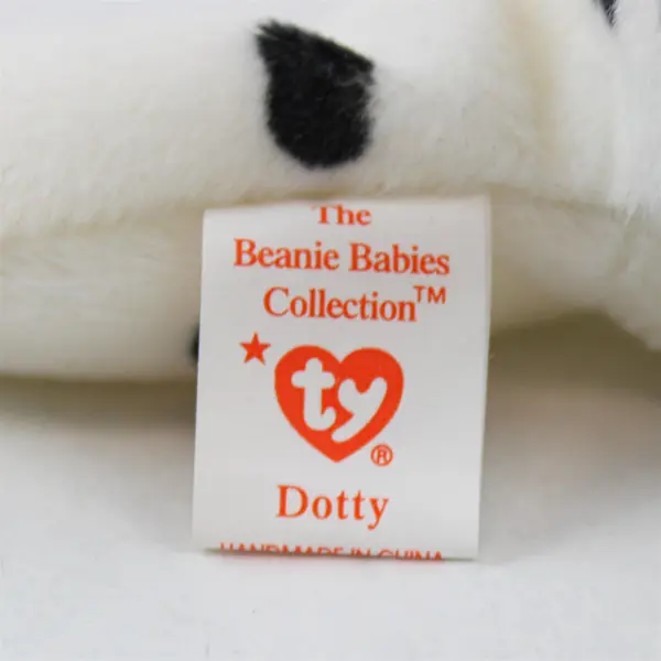 Ty Beanie Babies - Dotty the Dalmatian - (1996, Retired) Tag Protector 