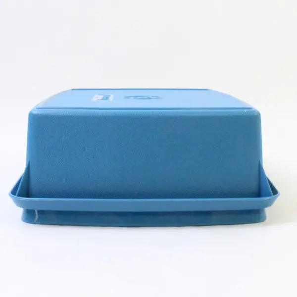 Tuppercraft Divided Lunch Container with Lid, Blue #767-13 USA 