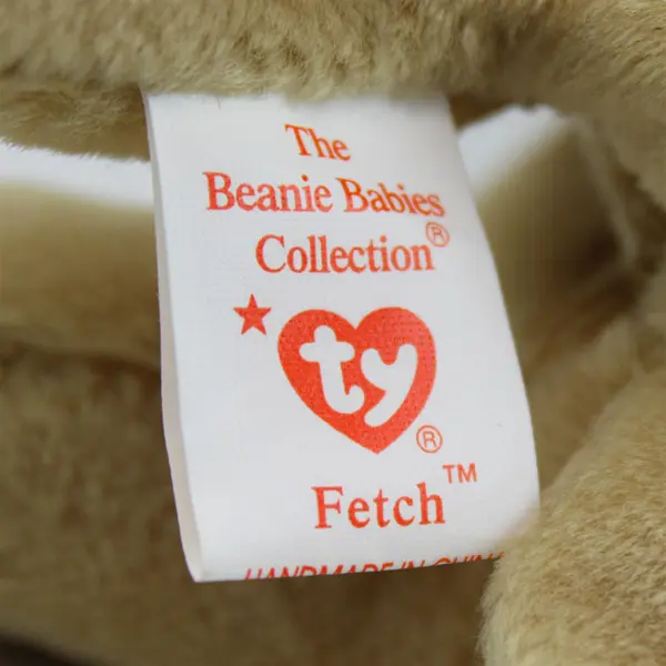 Ty Beanie Baby Fetch the Golden Retriever, Dog 7" Rare Tag Protector