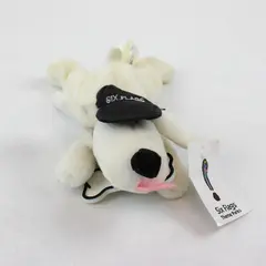 Vintage Six Flags Ace Dog Bean Bag Plush 8" Removable Hat