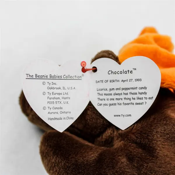 1993 Ty Beanie Baby Chocolate With Tag Retired
