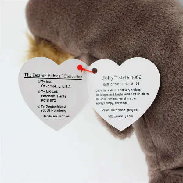 TY Beanie Baby ~ Jolly ~ #4082 Tag Errors 1996 PVC Pellets Retired