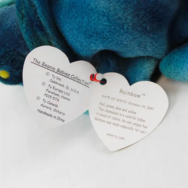 Ty Beanie Baby Rare Retired with Fabric and Tag Errors 1997 Rainbow 