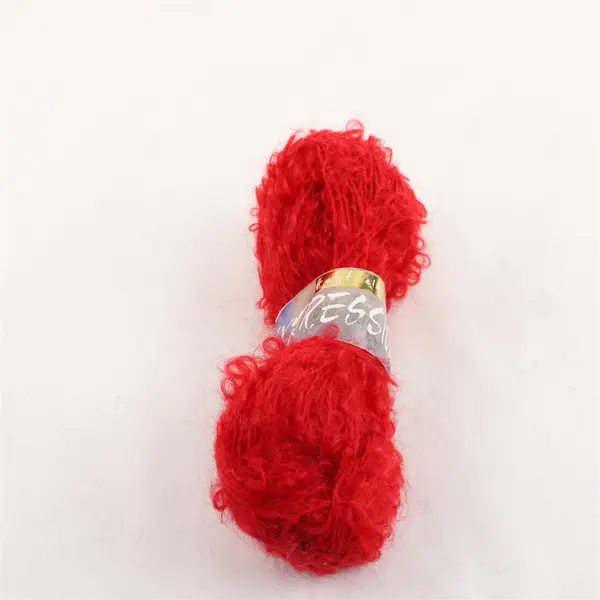 Lot of 6 Vintage Skeins/Balls of Red & Burgundy Yarn, 3 unused 