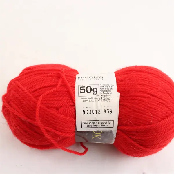 Lot of 6 Vintage Skeins/Balls of Red & Burgundy Yarn, 3 unused 