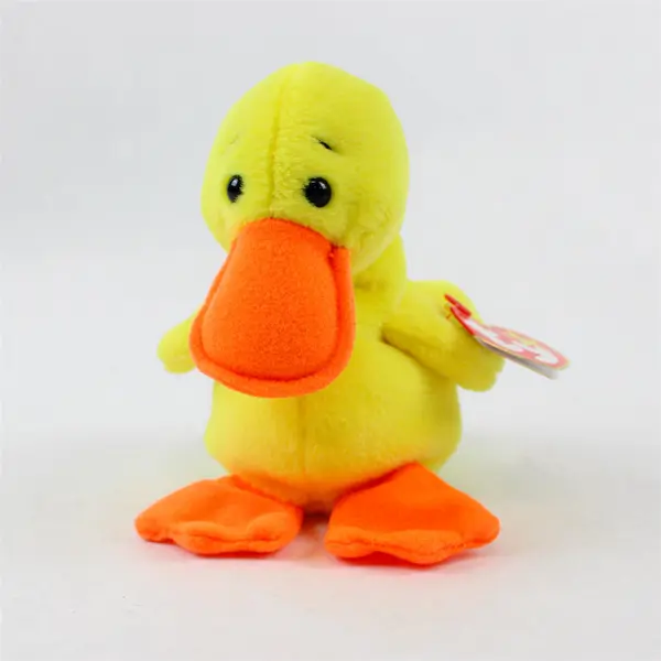 TY Beanie Baby Quackers 1993 Yellow Duck With Ear Tag Errors 1994 Plush Toy 4024
