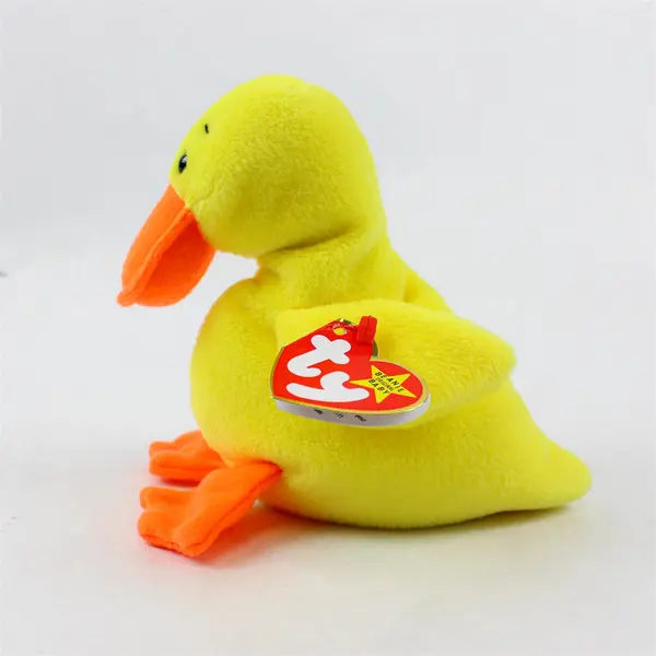 TY Beanie Baby Quackers 1993 Yellow Duck With Ear Tag Errors 1994 Plush Toy 4024