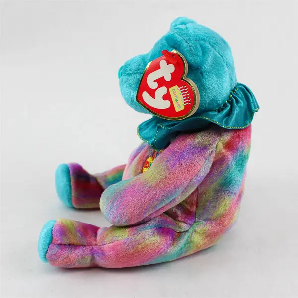 Ty Beanie Baby December Birthday Teddy 2001 Retired Used Names in Tag
