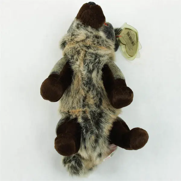 Vintage 2000 Ty Beanie Baby HOWL the Wolf 7 Inch Plush with Tag Protector