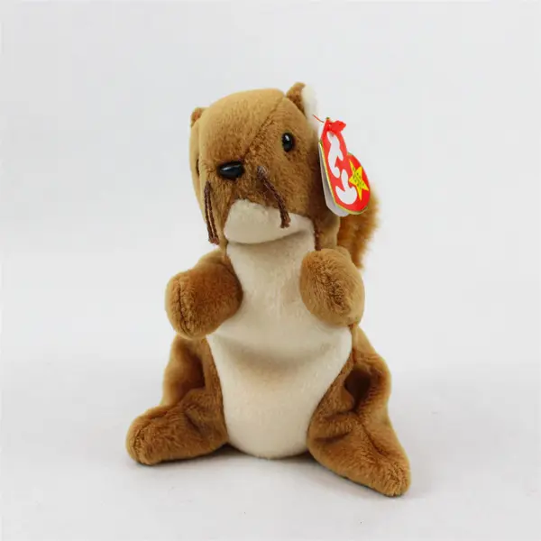 Ty Beanie Baby Nuts the Squirrel 1996 with Errors (Rare Collectable) 