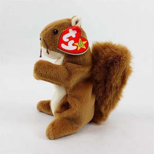 Ty Beanie Baby Nuts the Squirrel 1996 with Errors (Rare Collectable) 