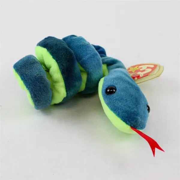 TY Beanie Baby HISSY Snake 1997 Retired Very Good w/ Original Tag & Protector