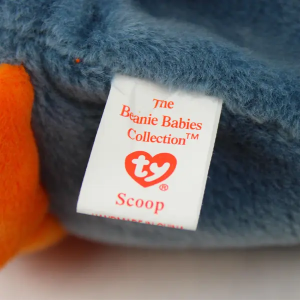 Ty Beanie Baby Scoop Retired 1996 Tag Errors PVC Pellet