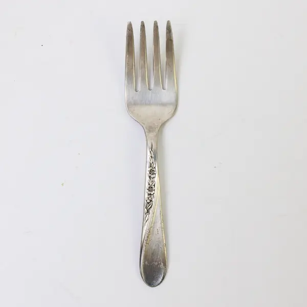 WM Roger & Sons Spring Flower (Silverplate) Flatware Baby Fork 4.5"