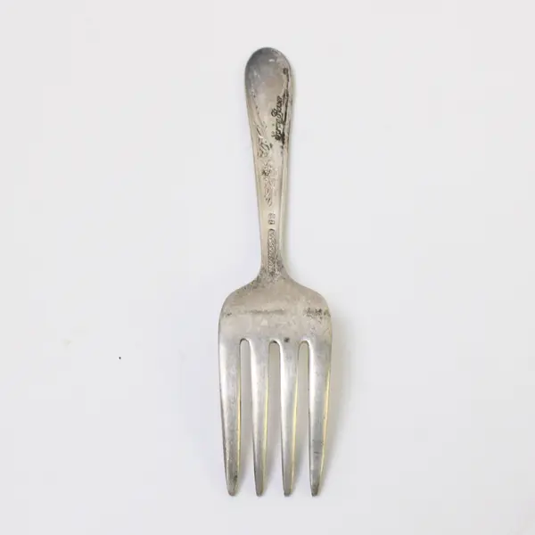 WM Roger & Sons Spring Flower (Silverplate) Flatware Baby Fork 4.5"