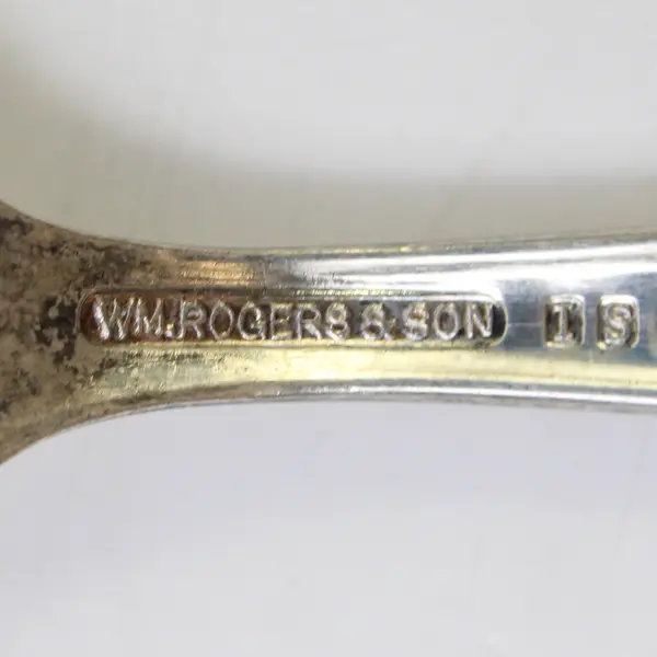 WM Roger & Sons Spring Flower (Silverplate) Flatware Baby Fork 4.5"