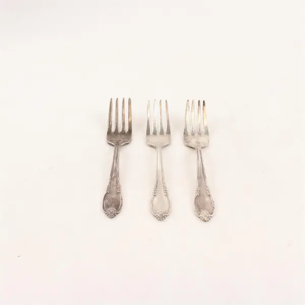 Lot Of 3 Wm Roger & Sons Remembrance (Silverplate) Flatware Baby Fork